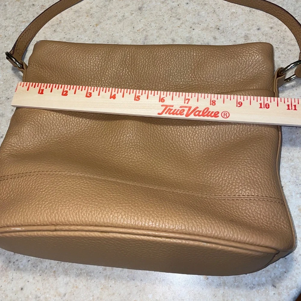 Corder London Ada Messenger Crossbody Bag Tan Pebble Leather Closet Staple